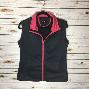 The Weather Company Golf Vest Blue Pink Medium